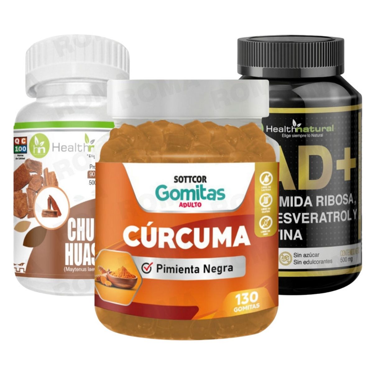 HEALTHNATURAL - GOMITAS CÚRCUMA + CHUCHUHUASI + NAD+ HEALTHNATURAL