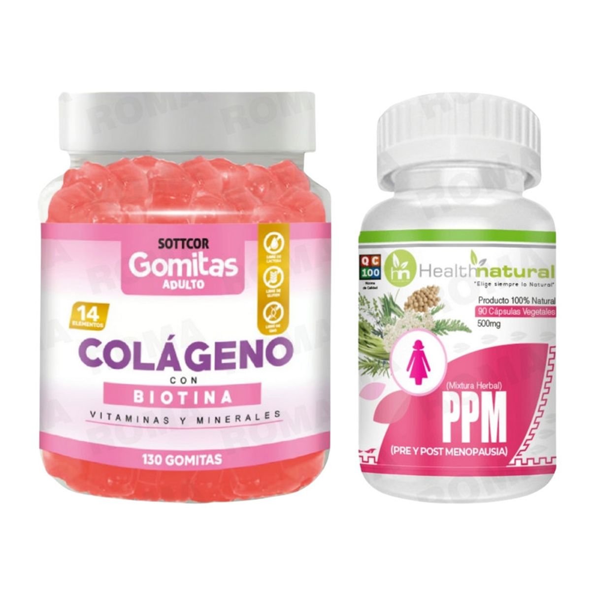 HEALTHNATURAL - GOMITAS COLÁGENO +  PPMPRE Y POST MENOPAUSIAHEALTHNATURAL