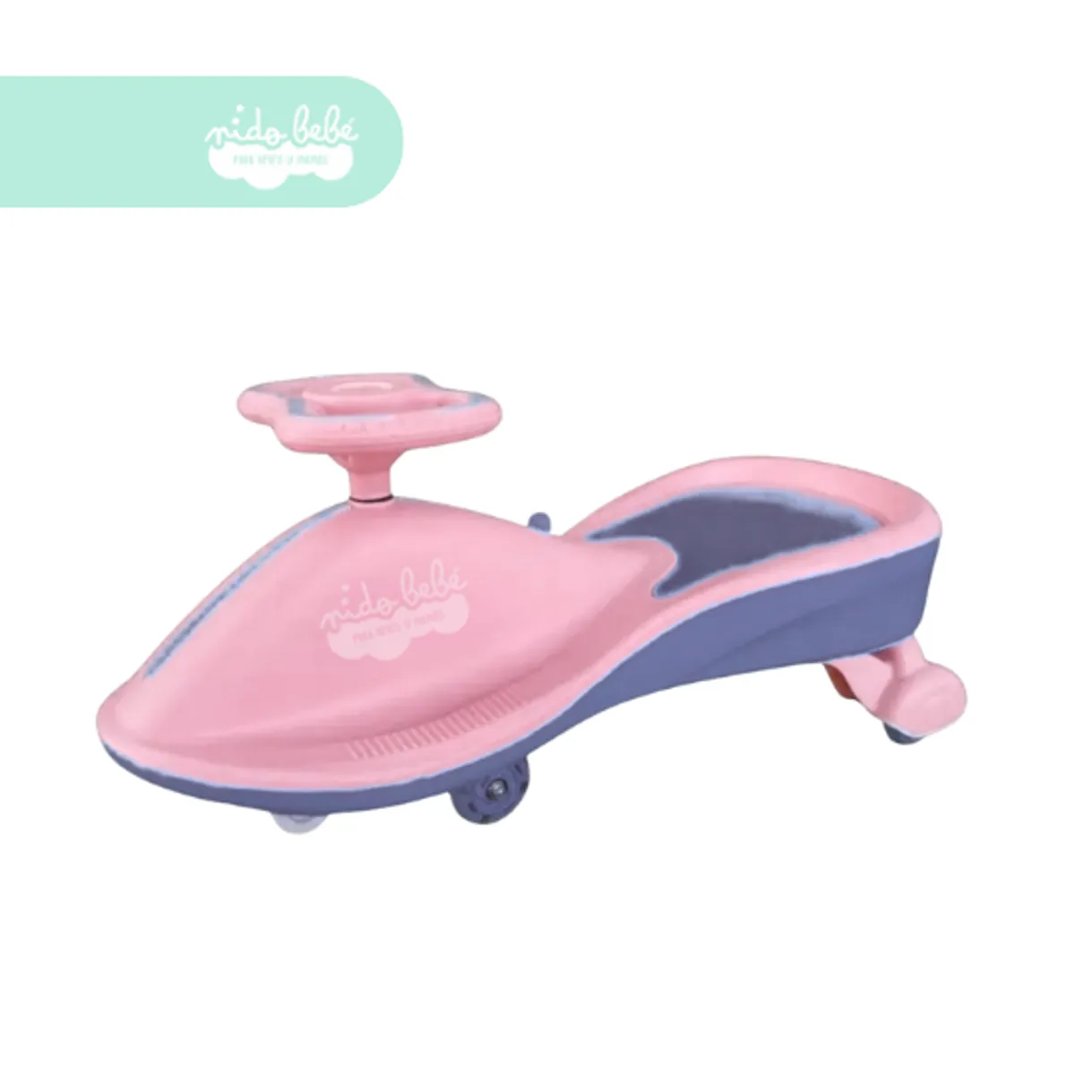 BABY - Carrito twist car de niña rosa y lila