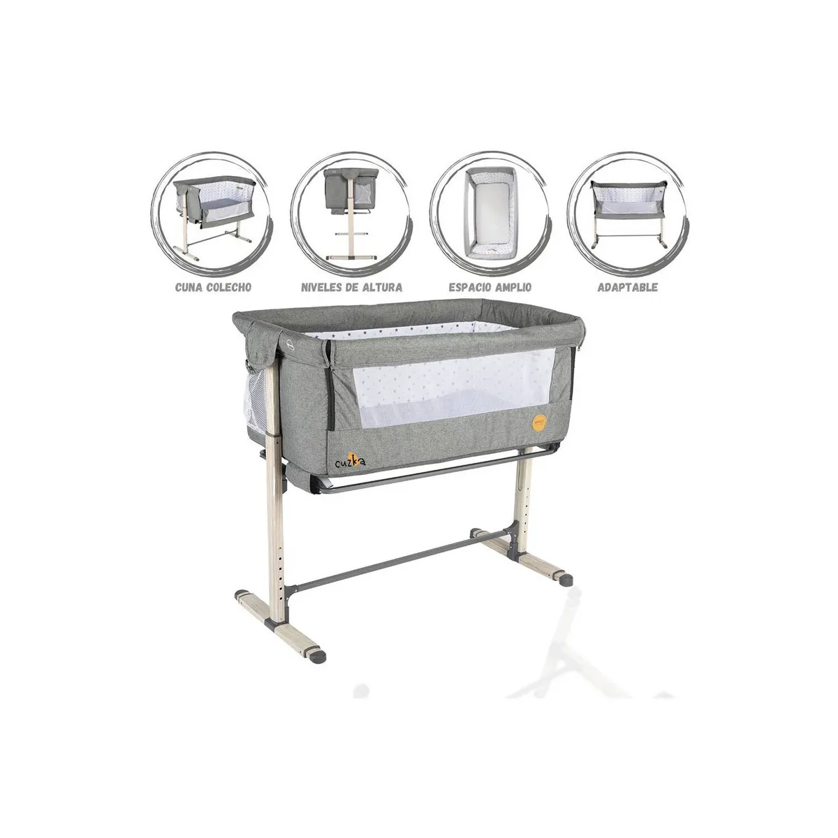 INFANTI - Cuna Colecho para Bebés «BETTER TOGETHER« Dark Gray