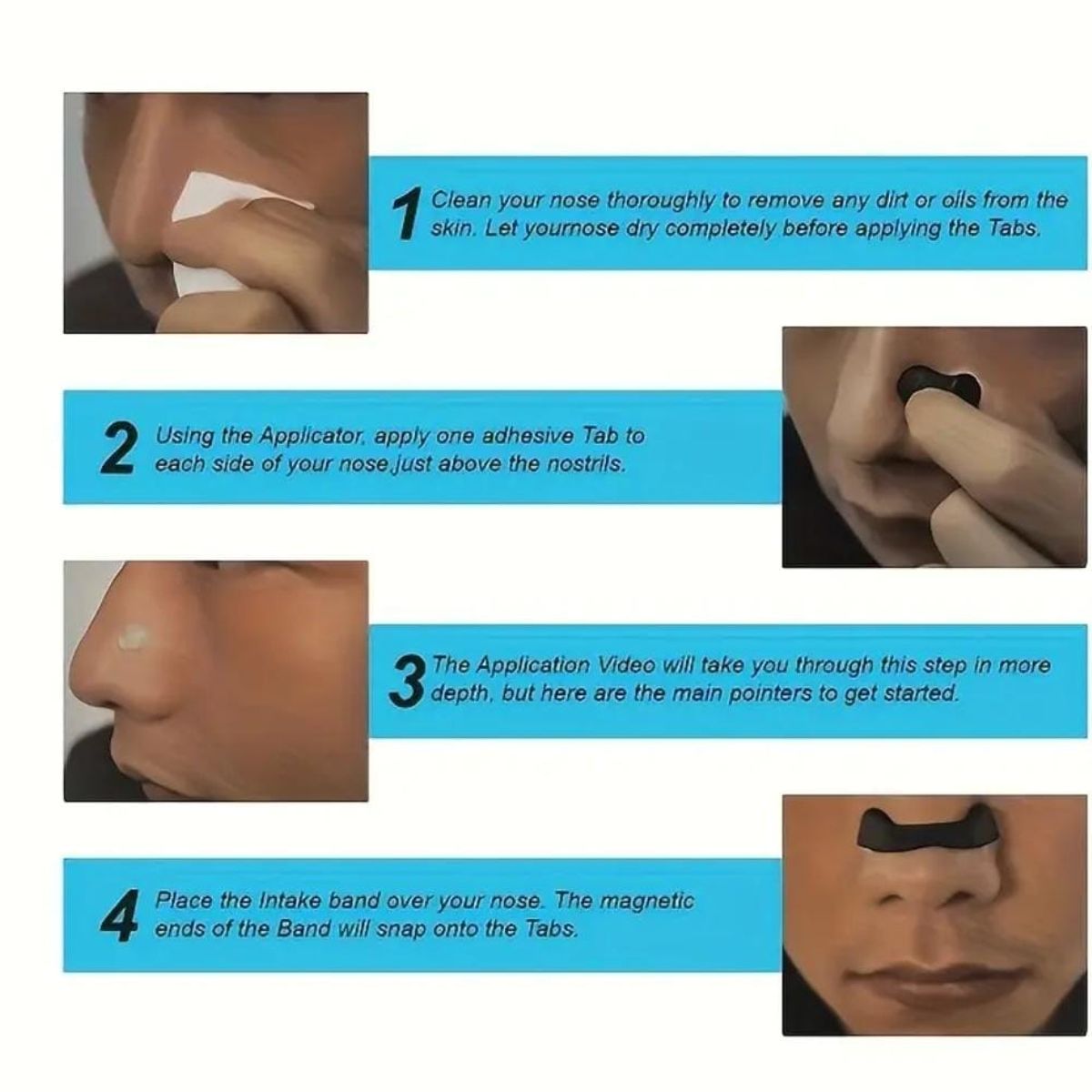 GENERICO - Dilatador Nasal Anti Ronquidos Para Fitnes Respira mejor