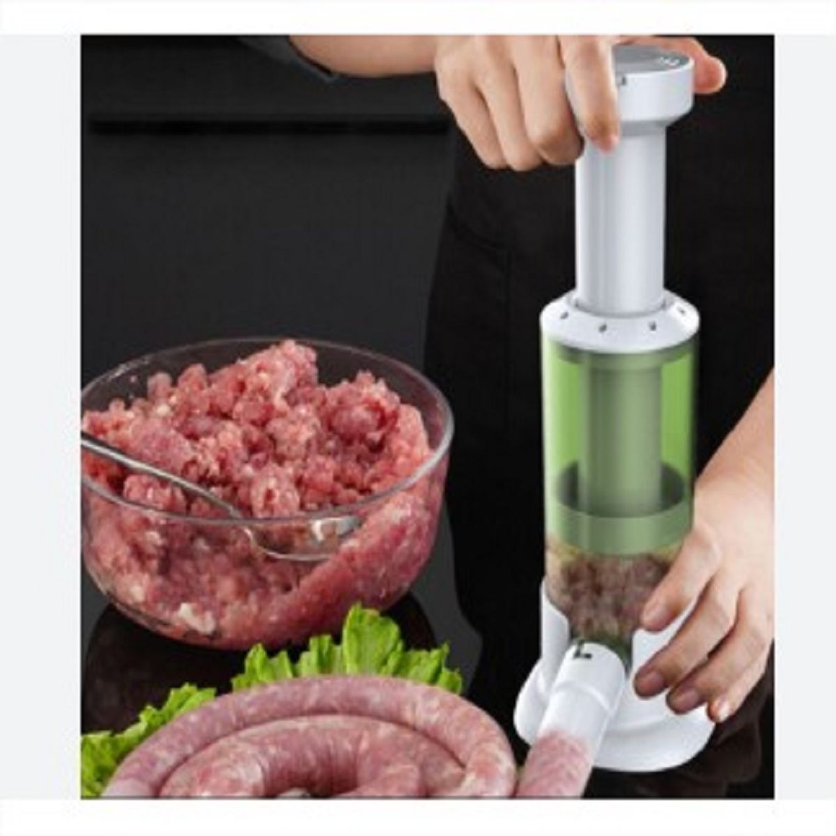 GENERICO - MAQUINA EMBUTIDORA MANUAL PARA HACER CHORIZOS SALCHICHAS