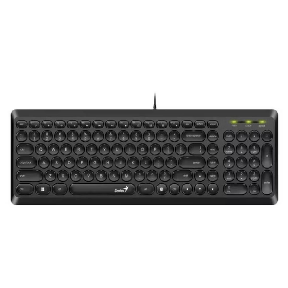 GENIUS - TECLADO GENIUS SLIMSTAR Q200 USB MULTIMEDIA SP BLACK