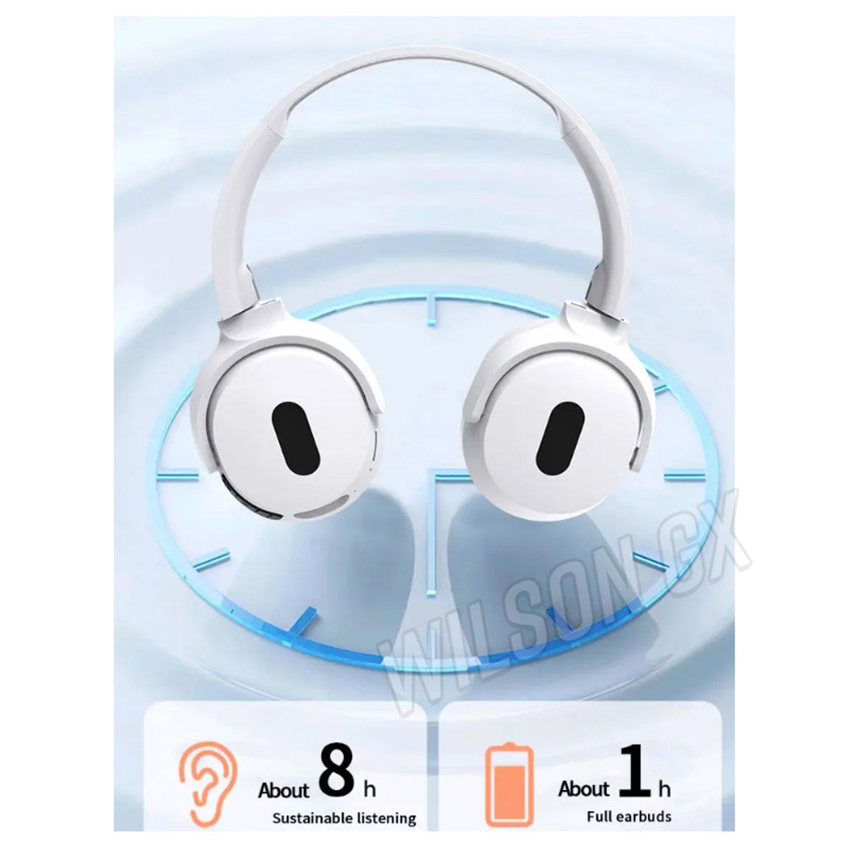 GENERICO - Audífonos Bluetooth Inalámbrico para PC Laptop Celular Blanco