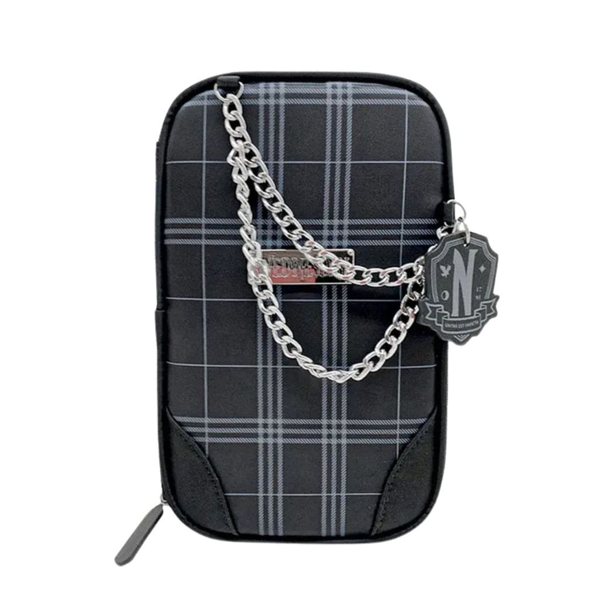 CHILDRENS CLUB - Maleta Oficio + Lonchera + Cartuchera Merlina Addams Con Rayas