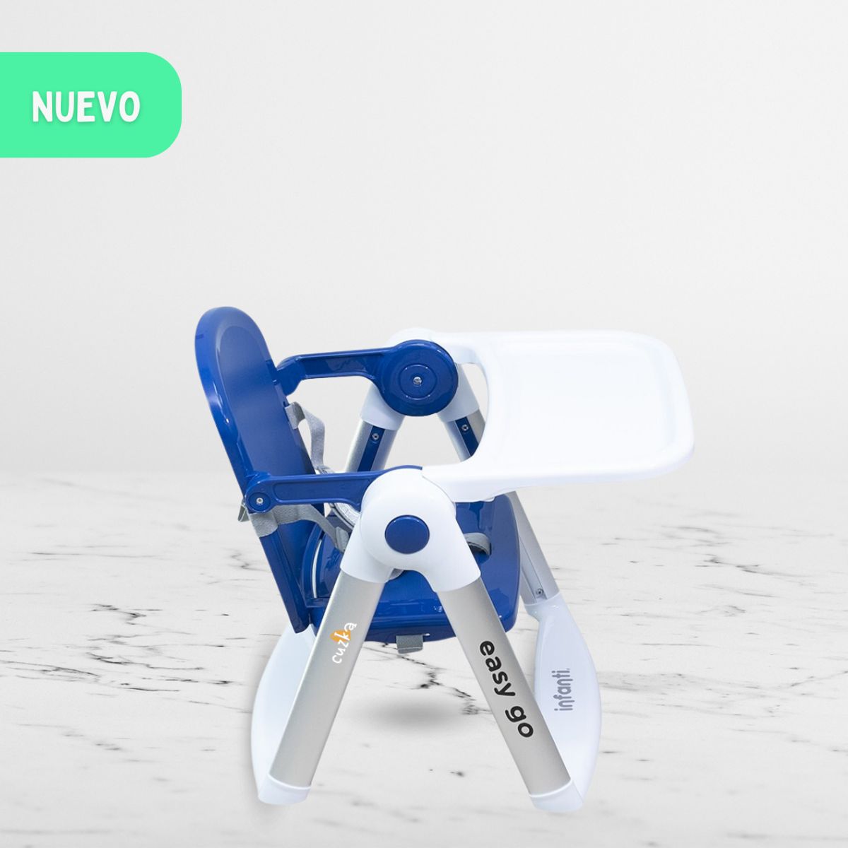 INFANTI - Silla de Comer Transportable Booster «EASY GO» Blue