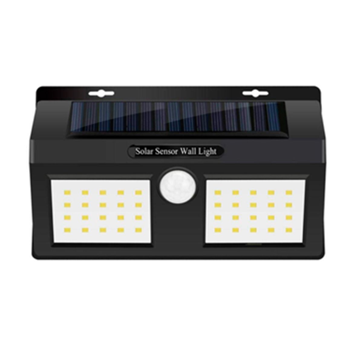 GENERICO - Reflector Solar Doble Foco 40 Led Reflector Lampara con Sensor