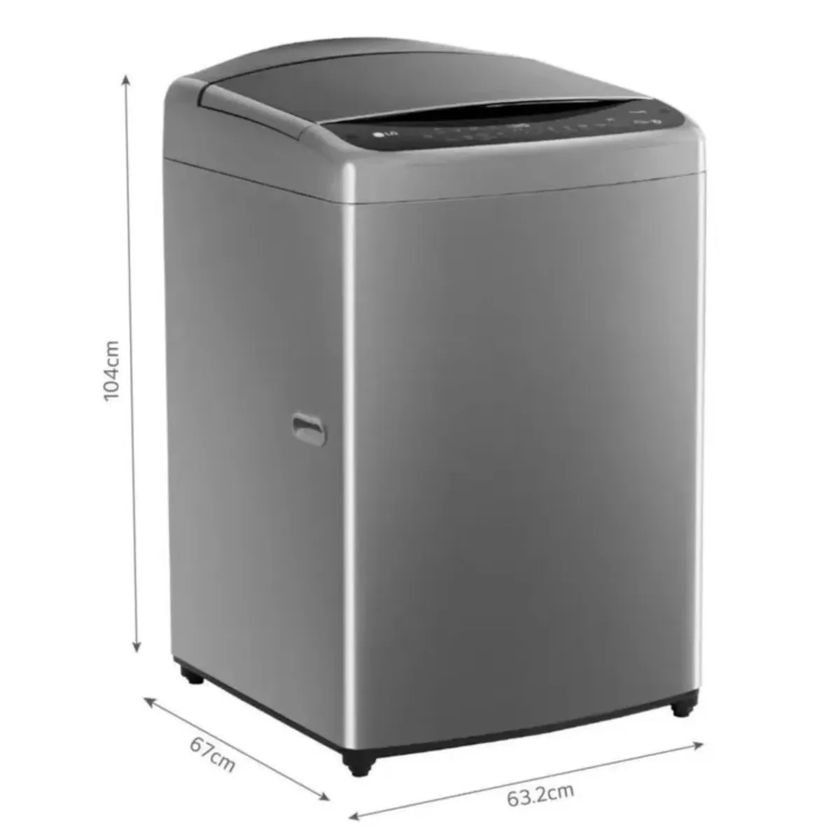 LG - Lavadora LG 21Kg Carga Superior AI DD 6 Motion WT21VV6 - Plateado