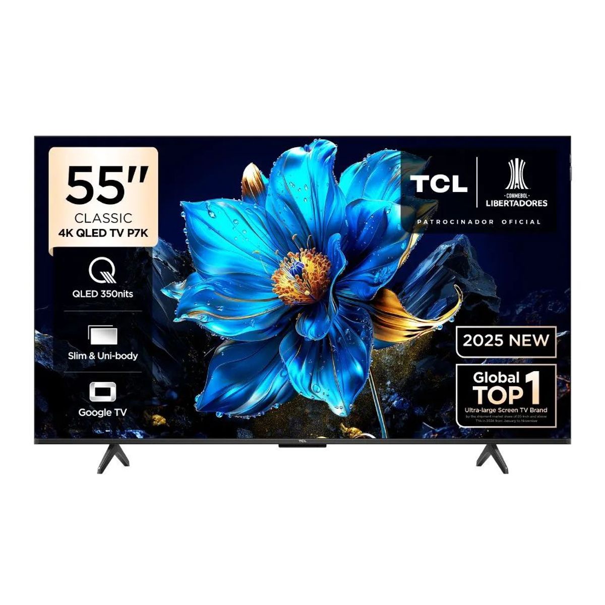 TCL - Televisor Smart UHD 4K 55 pulgadas TCL QLED 55P7K