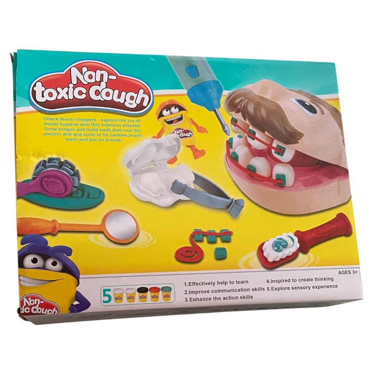 GENERICO - Juego Didáctico De Plastilina Dentista Amarillo