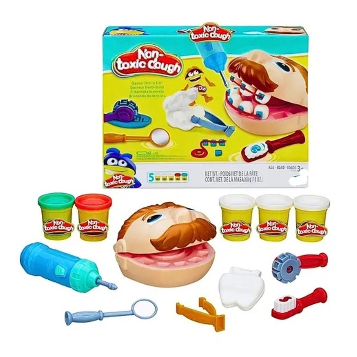 GENERICO - Juego Didáctico De Plastilina Dentista Amarillo