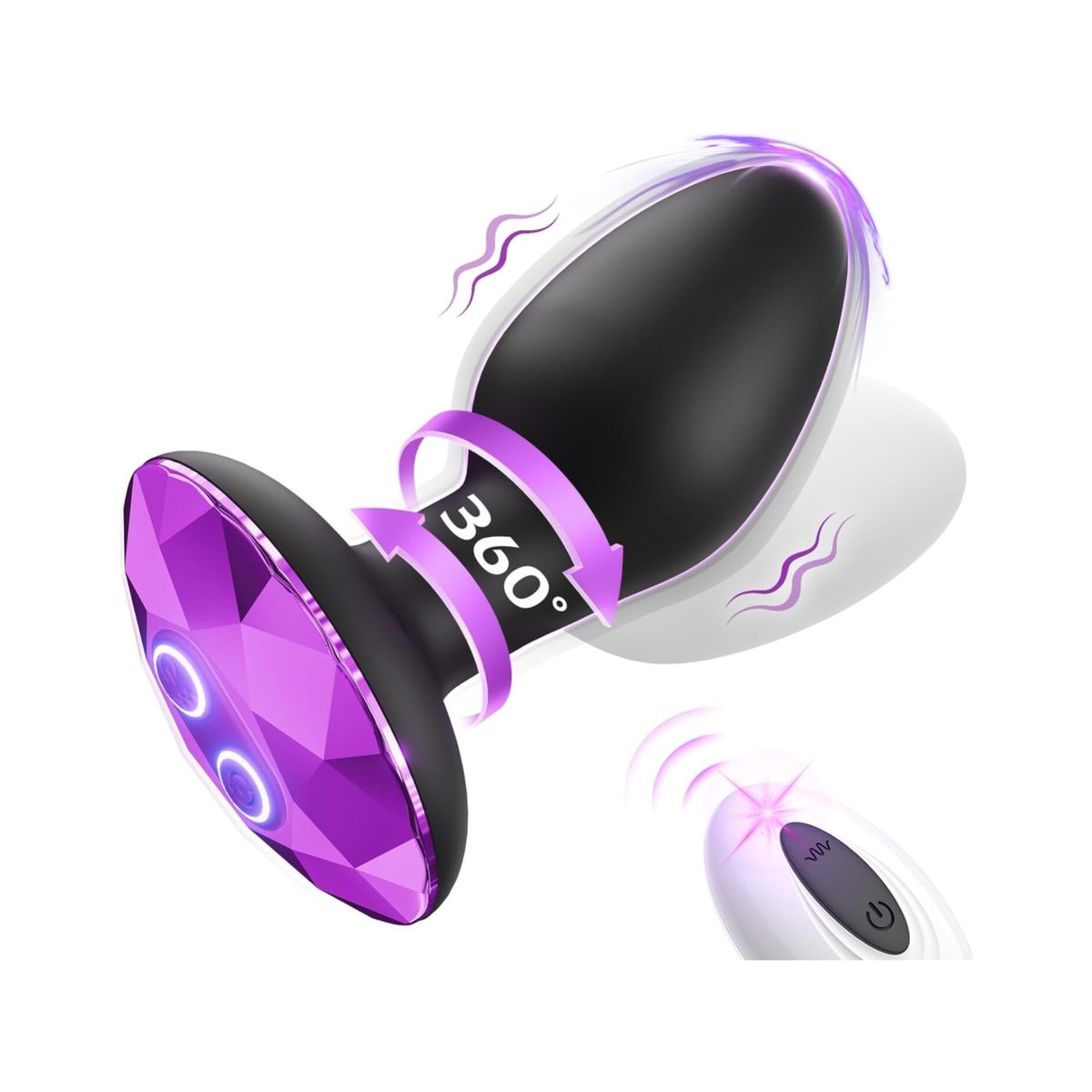 GENERICO - VIBRADOR PLUG A CONTROL PULSO