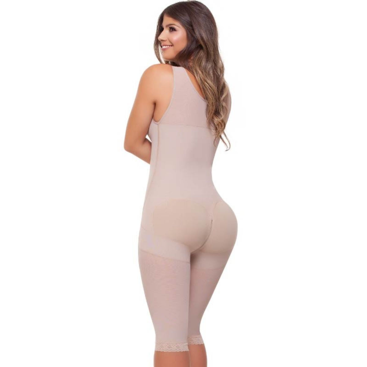 GENERICO - Faja Fajitex Brasier Manga Sisa - Beige - Beige - M