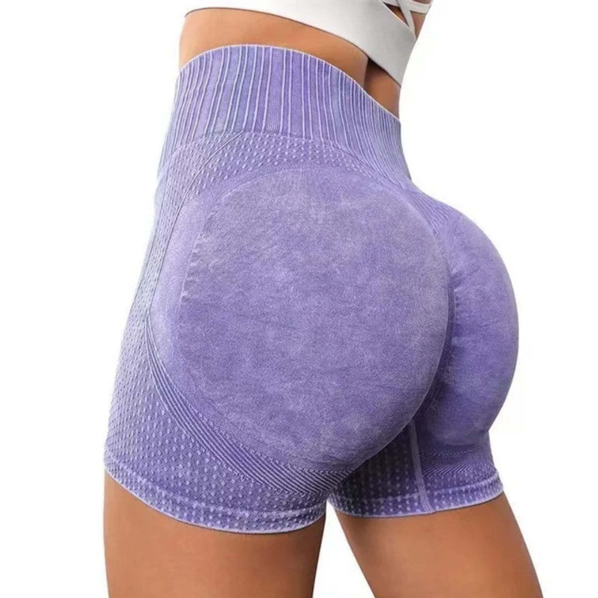 IGNIS GUARD SPORTSWEAR - SHORT EFECTO LAVADO DOBLE PUSH UP MUJER GIMNASIO - IGNIS GUARD
