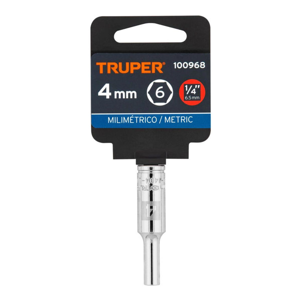 TRUPER - Dado tubular hexagonal encastre 14 de 4 mm Truper - 100968