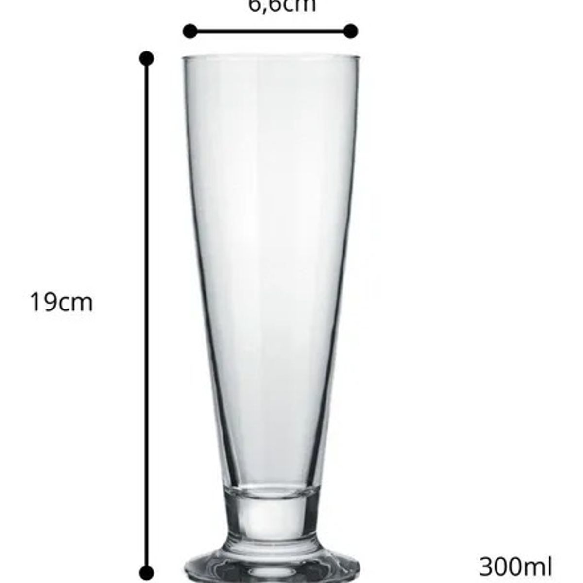 NADIR - Vaso Tulipa Cerveza Nadir 300 Ml . (X6)