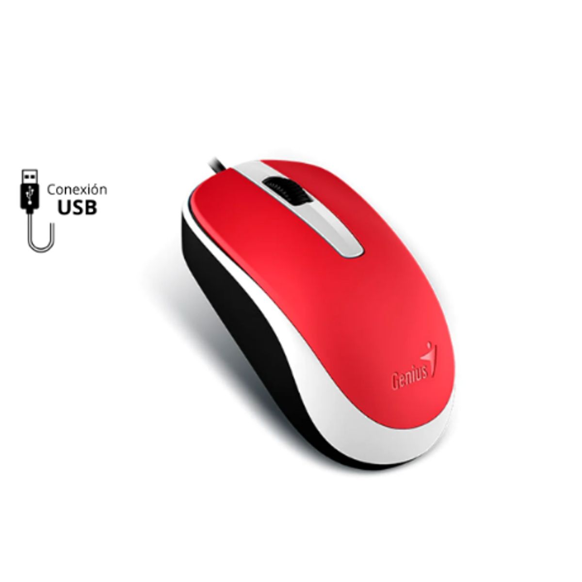 GENIUS - MOUSE GENIUS DX-110 USB OPTICO 1000 DPI RED
