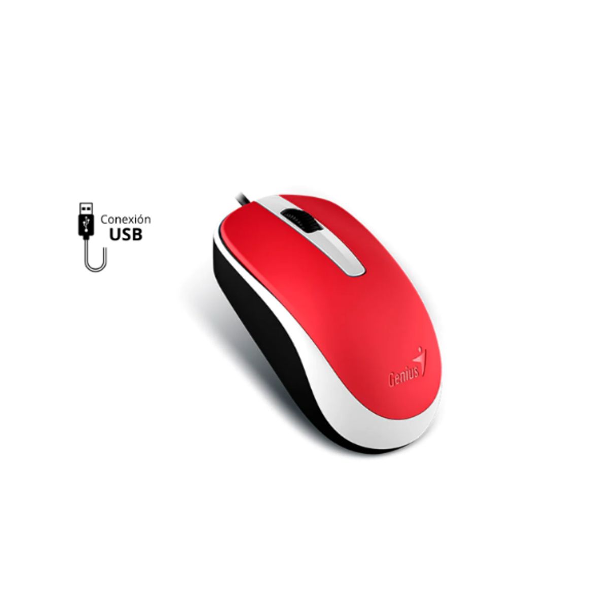 GENIUS - MOUSE GENIUS DX-110 USB OPTICO 1000 DPI RED