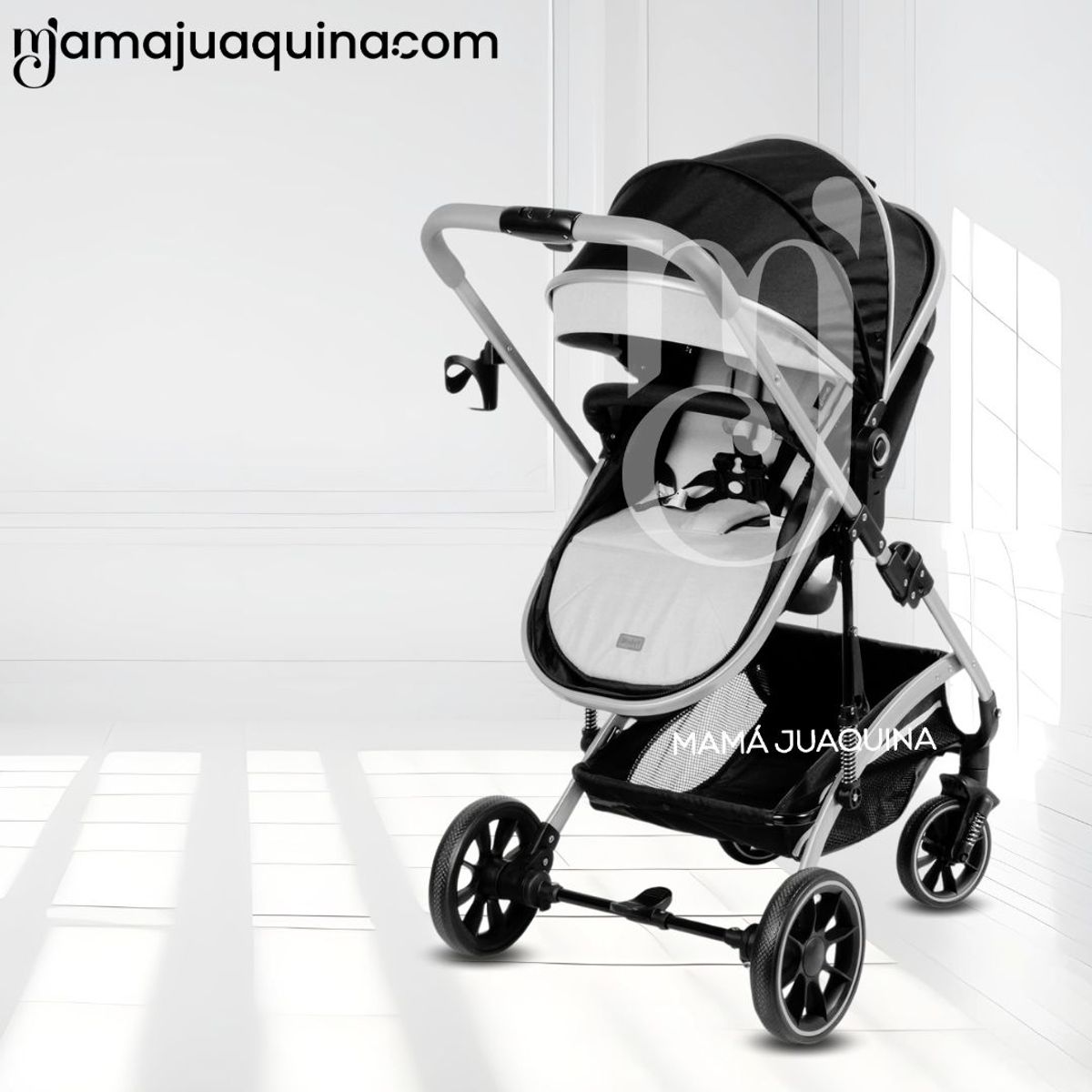 BABY - Coche Moisés Travel System de Lujo «MADYN» Edición Limitada Pink