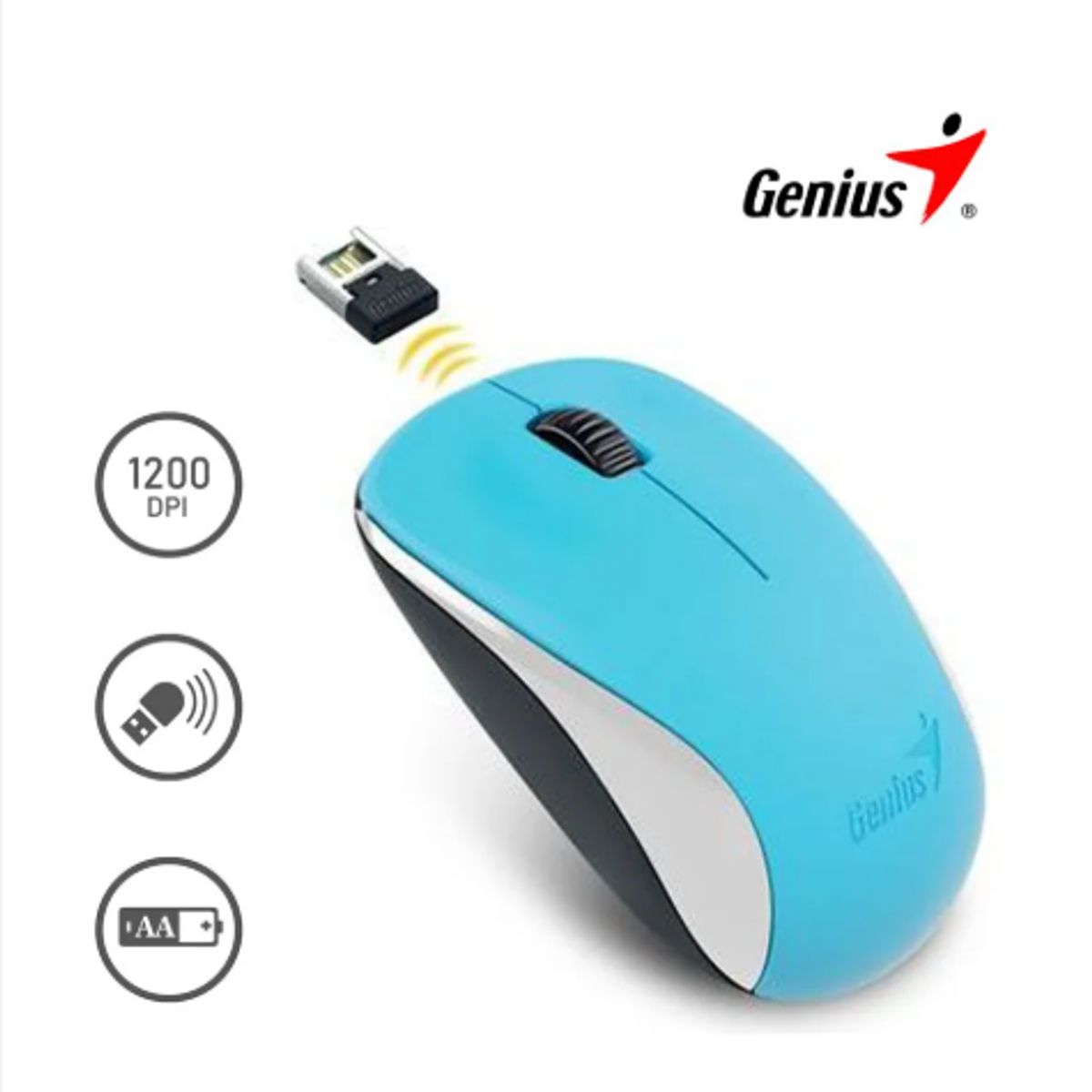 GENIUS - Mouse Inalambrico NX-7000 BLUEEYE Blue GENIUS