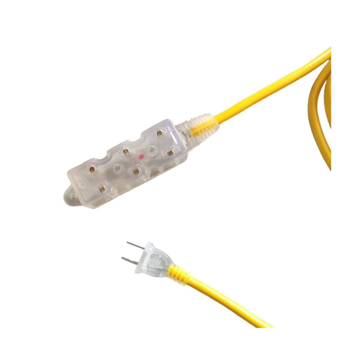 HOME LIGHT - EXTENSIÓN AMARILLA ELÉCTRICA 15MT CABLE VULCANIZADO 3 TOMAS HOME LIGHT