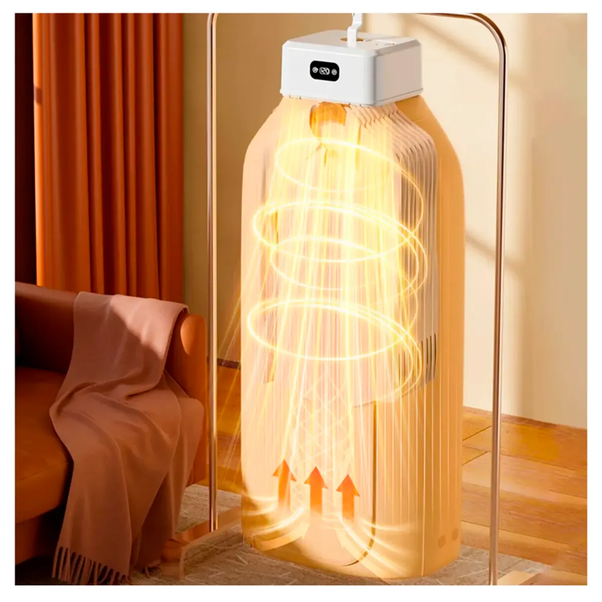 GENERICO - Secador de Ropa Portátil Compacto 220W Silencioso Diseño Moderno