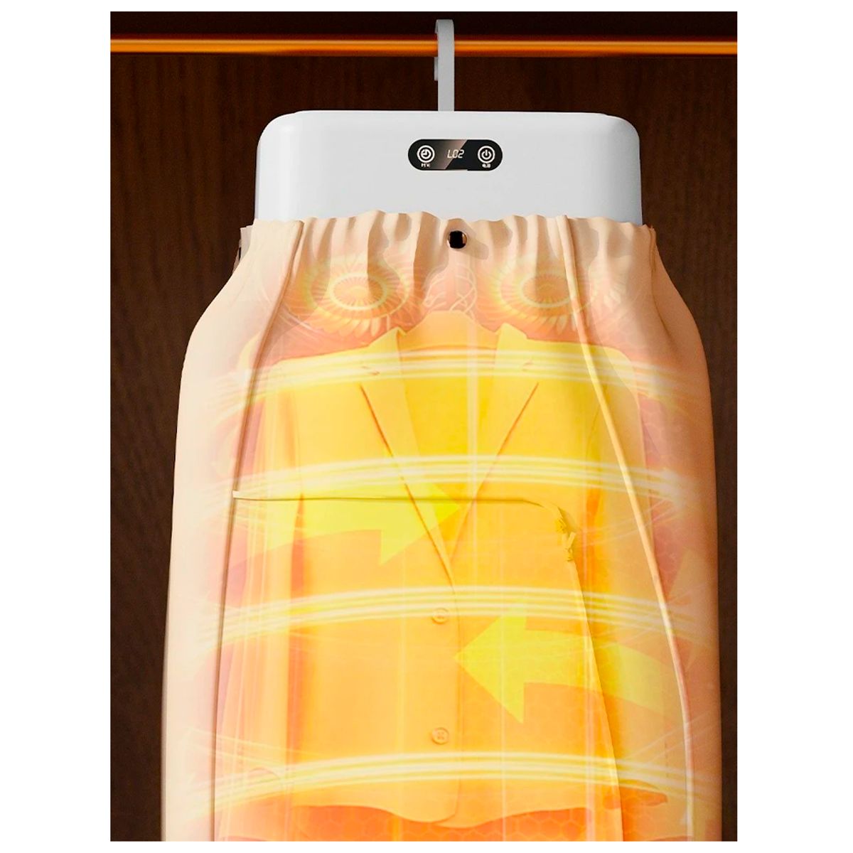 GENERICO - Secador de Ropa Portátil Compacto 220W Silencioso Diseño Moderno