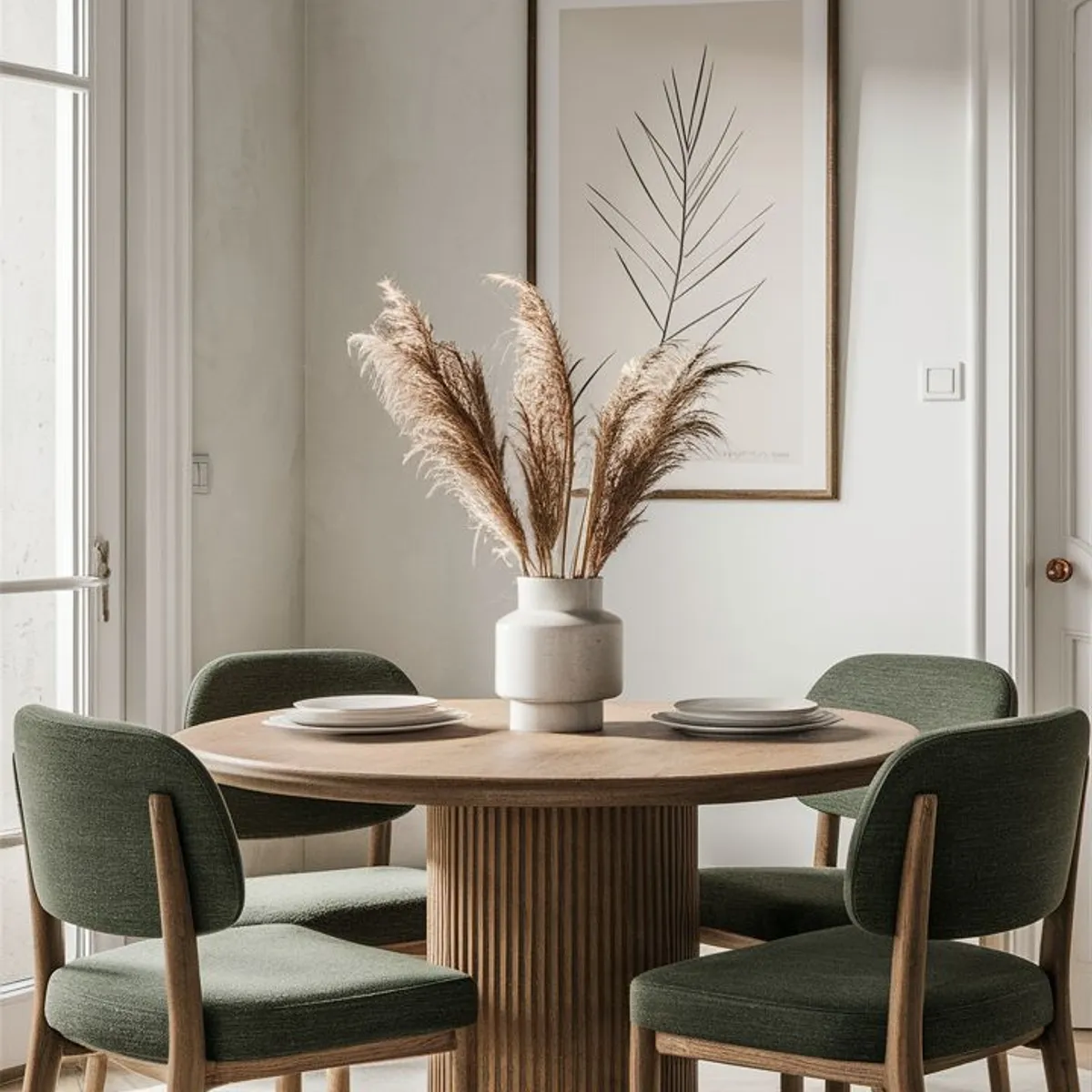 STIL NOVO - JUEGO DE COMEDOR 4 SILLAS NICOLAS VERDE