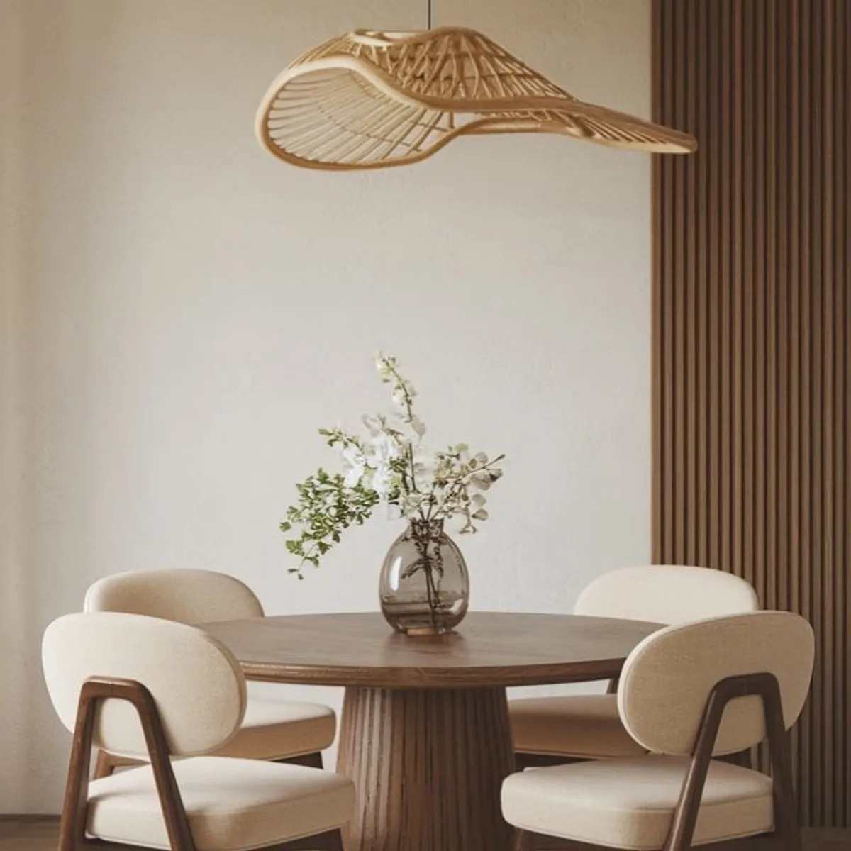 STIL NOVO - JUEGO DE COMEDOR 4 SILLAS RUBI BEIGE CLARO
