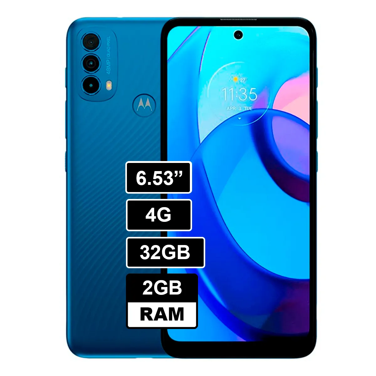 MOTOROLA - Celular Motorola Moto E30 2GB 32GB Azul