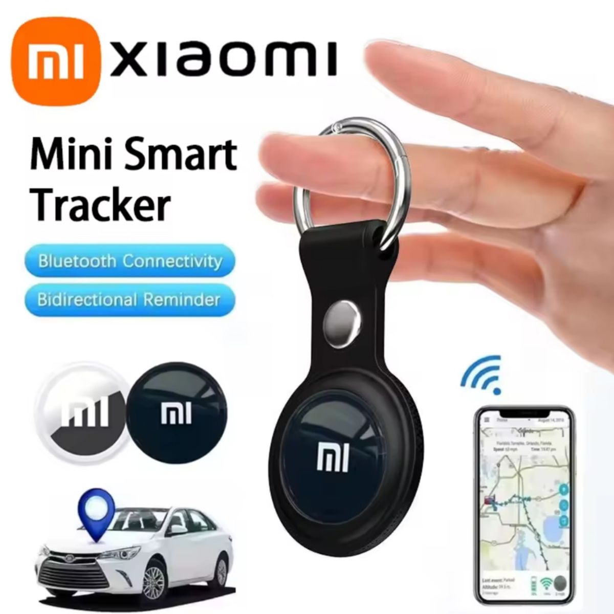 XIAOMI - MINI LOCALIZADOR GPS SMART + COVER ANTI PERDIDA CEL MASCOTAS NIÑOS