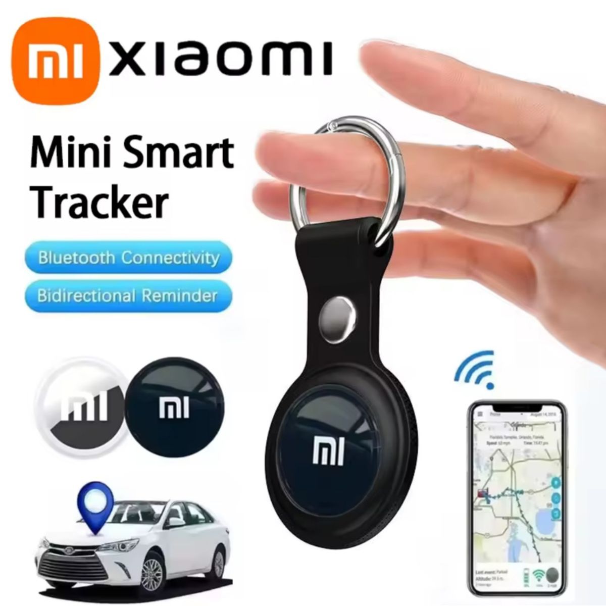 XIAOMI - MINI LOCALIZADOR GPS SMART + COVER ANTI PERDIDA CEL MASCOTAS NIÑOS