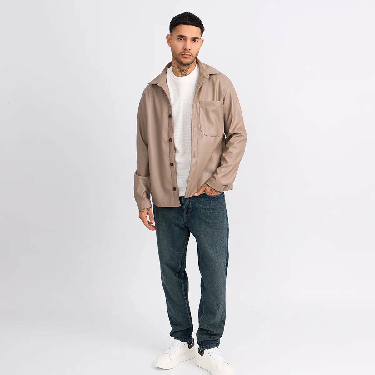 ISAGUE - Chaqueta Efecto Gael Manga Larga Hombre