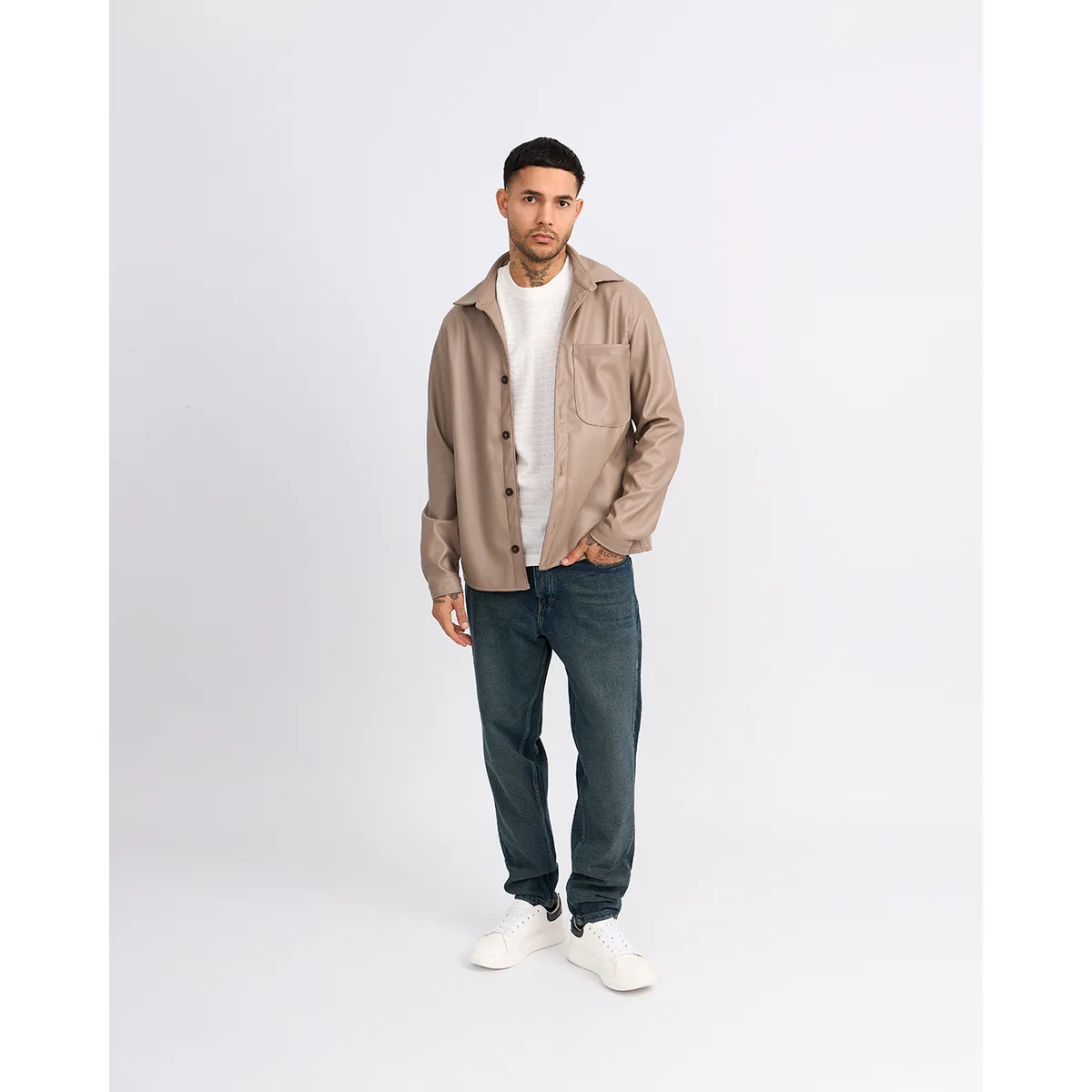 ISAGUE - Chaqueta Efecto Gael Manga Larga Hombre