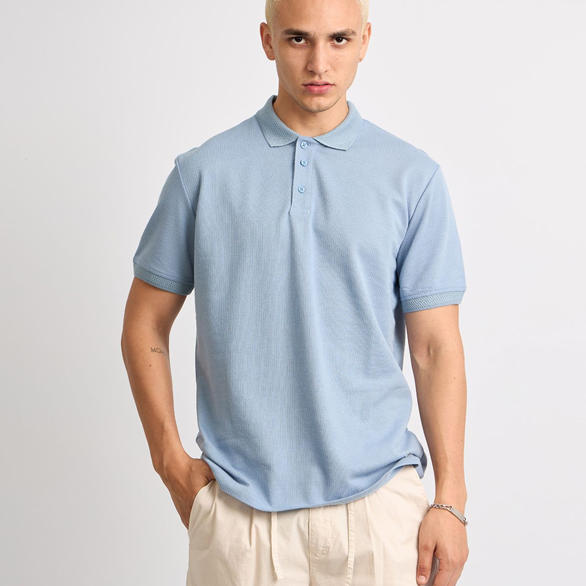 ISAGUE - Polo Reg Carlos Estructura Manga Corta Hombre