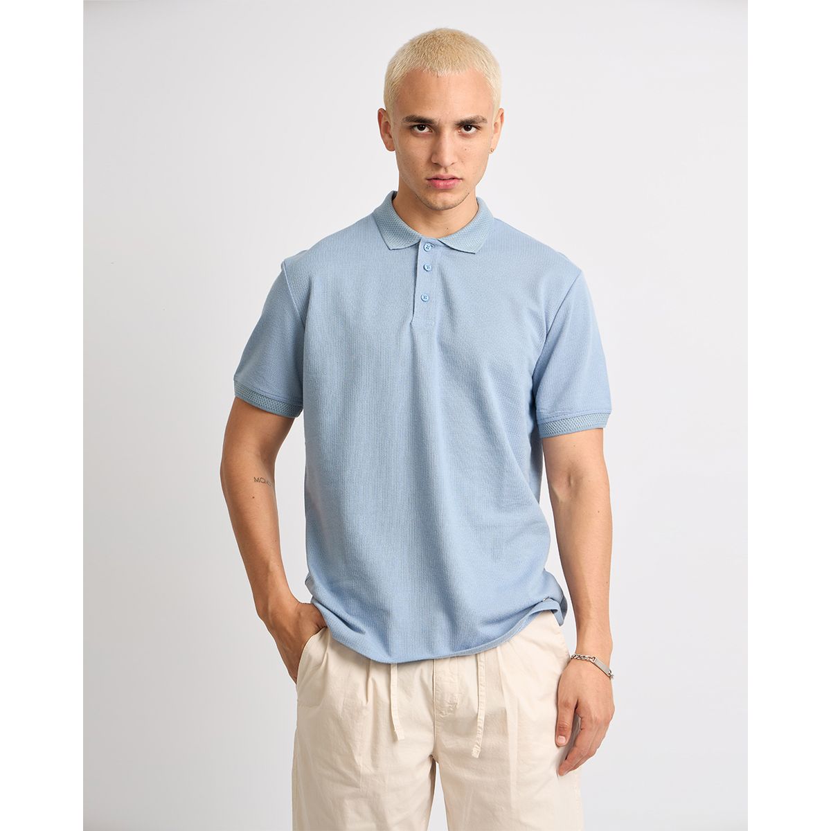 ISAGUE - Polo Reg Carlos Estructura Manga Corta Hombre