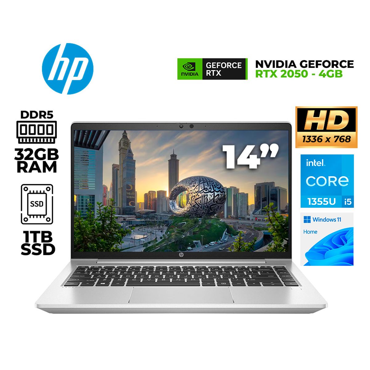 HP - NOTEBOOK PROBOOK 440 G10 14" HD SVA CORE I5 1335U 4.6GHZ 32GB DDR4-3200