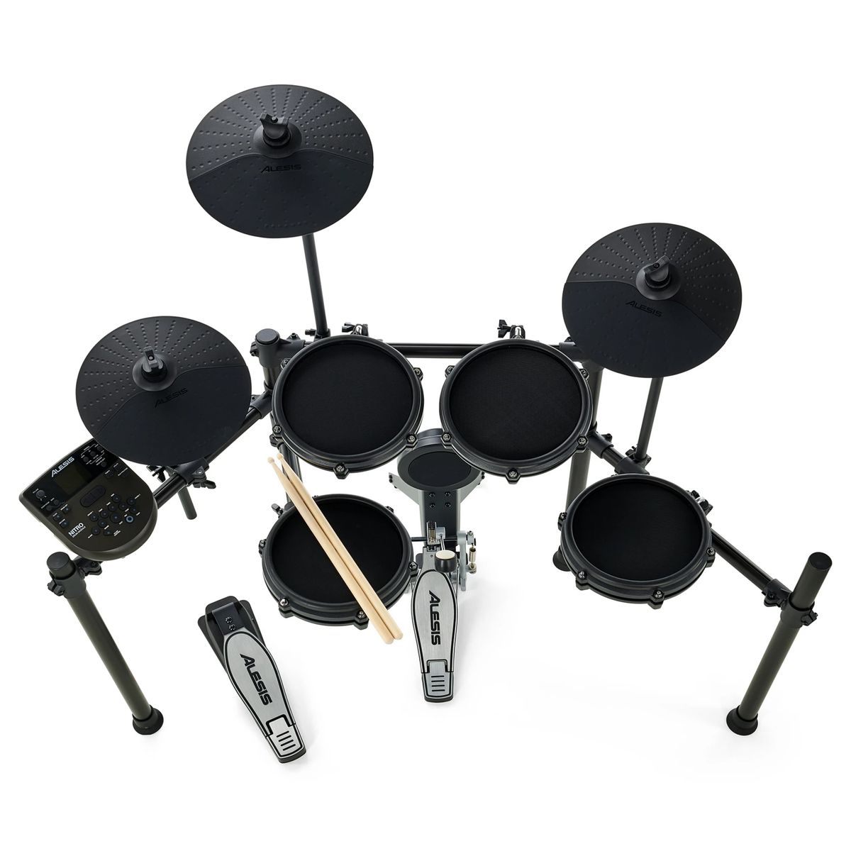 ALESIS - BATERIA ELECTRONICA ALESIS NITRO MESH KIT  SET COMPLETO + BAQUETAS DE REGALO