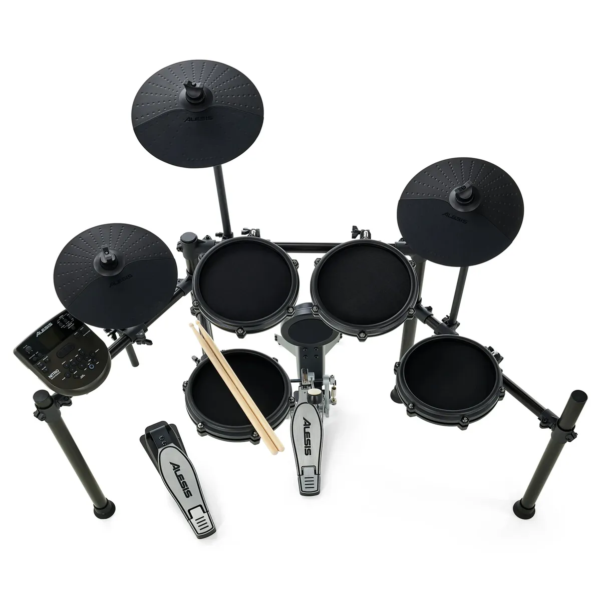ALESIS - BATERIA ELECTRONICA ALESIS NITRO MESH KIT  SET COMPLETO + BAQUETAS DE REGALO