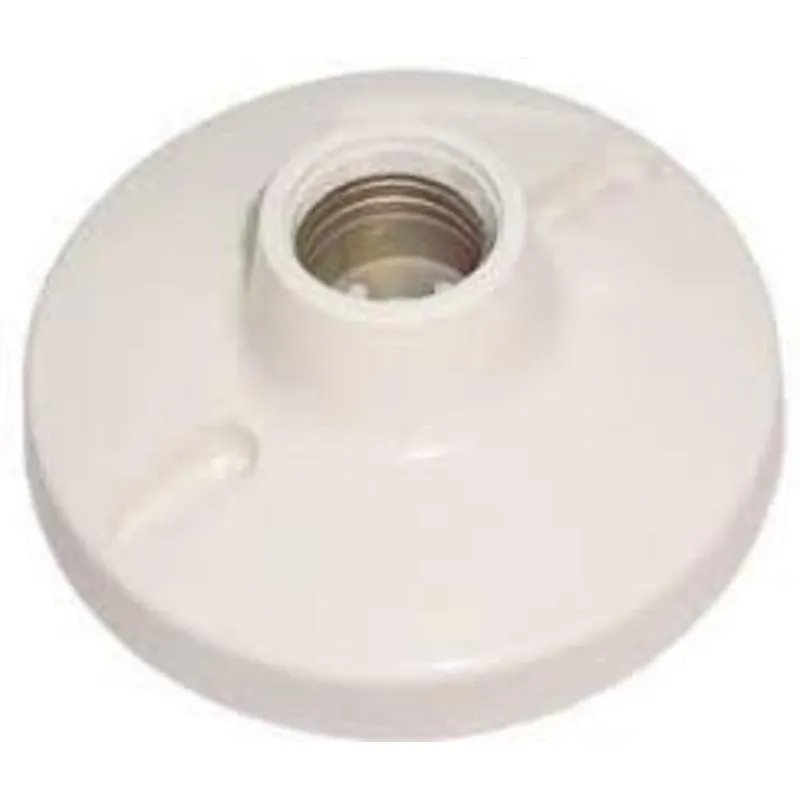 GENERICO - WALL SOCKET E27 PLANO SOBREPONER 127V-250V MARFIL