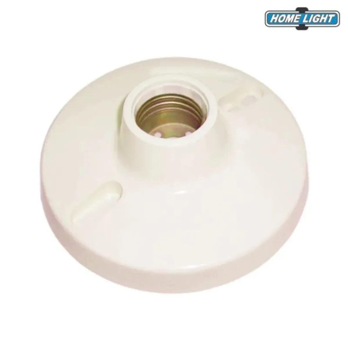 GENERICO - PACK 3 WALL SOCKET E27 PLANO SOBREPONER 127V-250V MARFIL