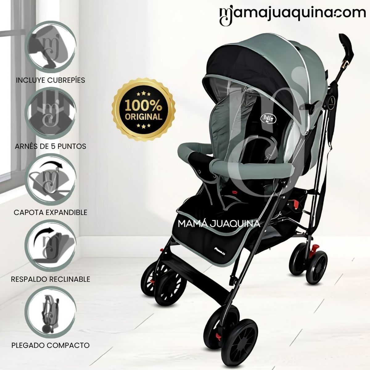 BABY - Coche Bastón «EMIUM» Edición Limitada Green