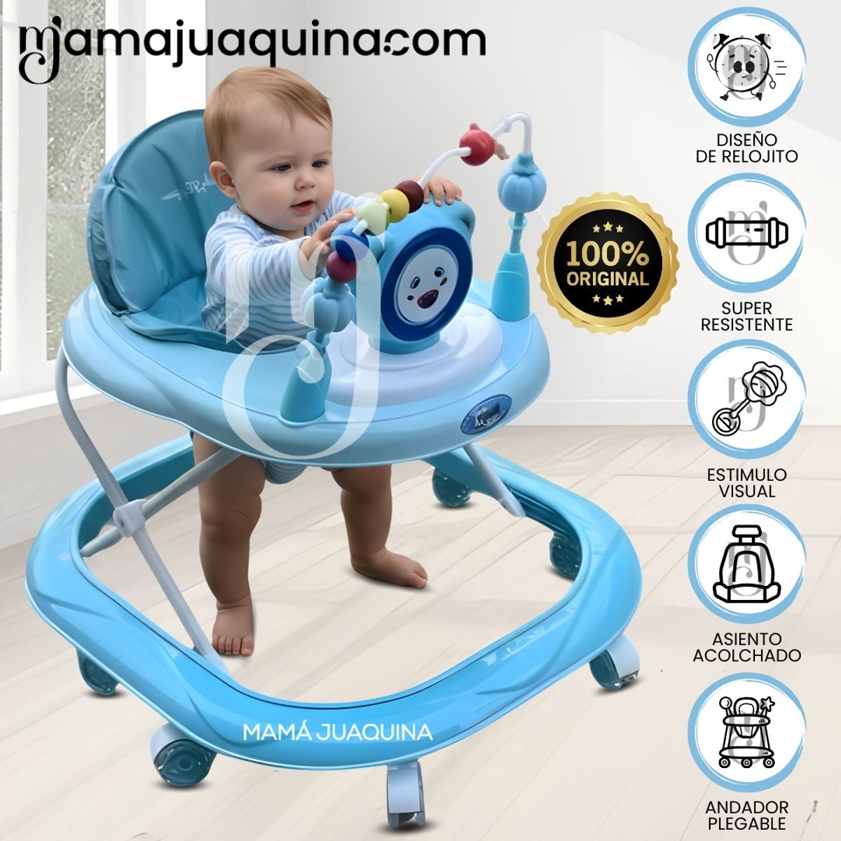 Baby - Andador Musical «RELXOJ» Edición Limitada Light Blue