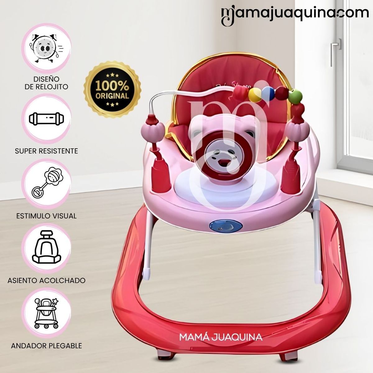 BABY - Andador Musical «RELXOJ» Edición Limitada Pink