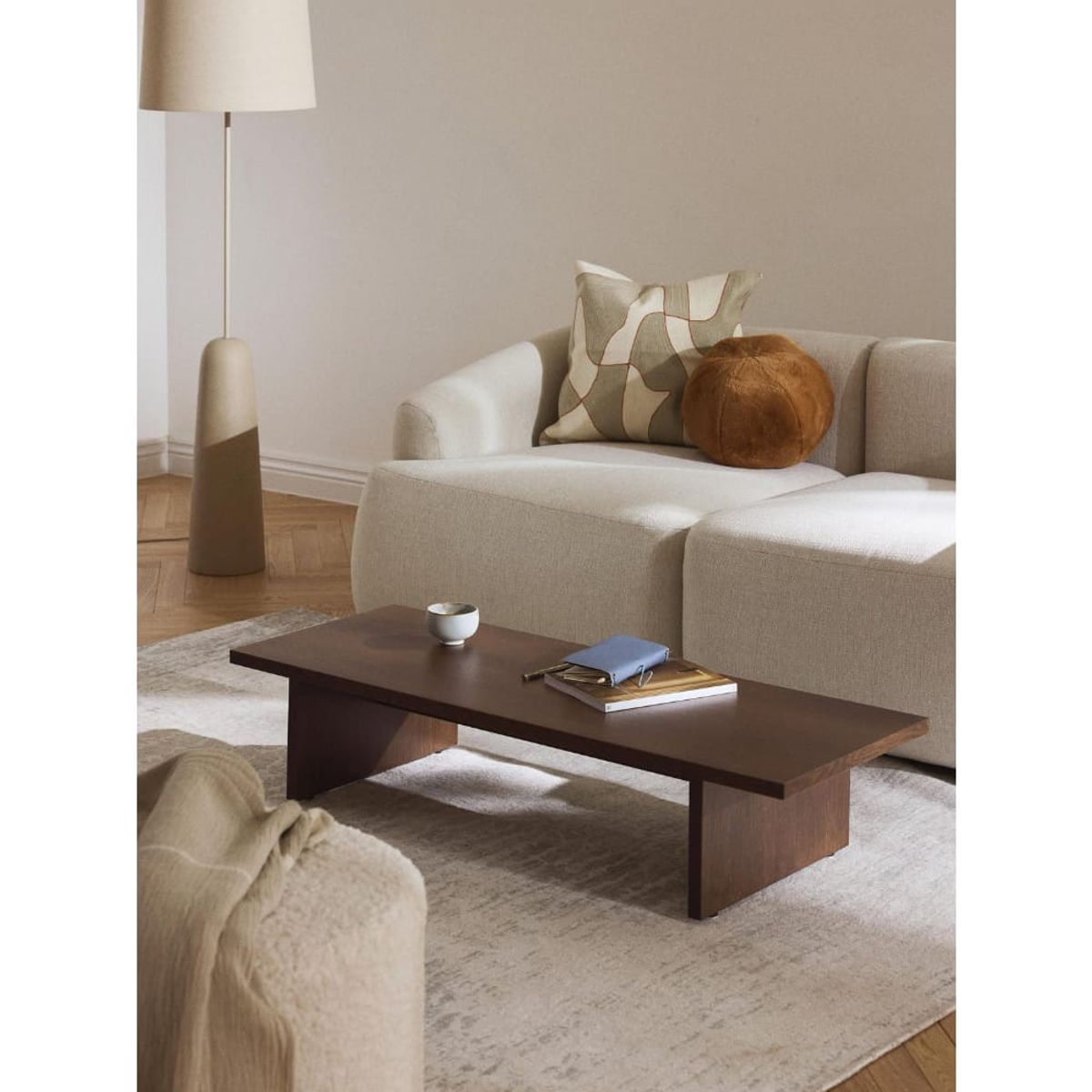 GENERICO - Mesa de Centro Haru Nogal de Madera Pandora Home