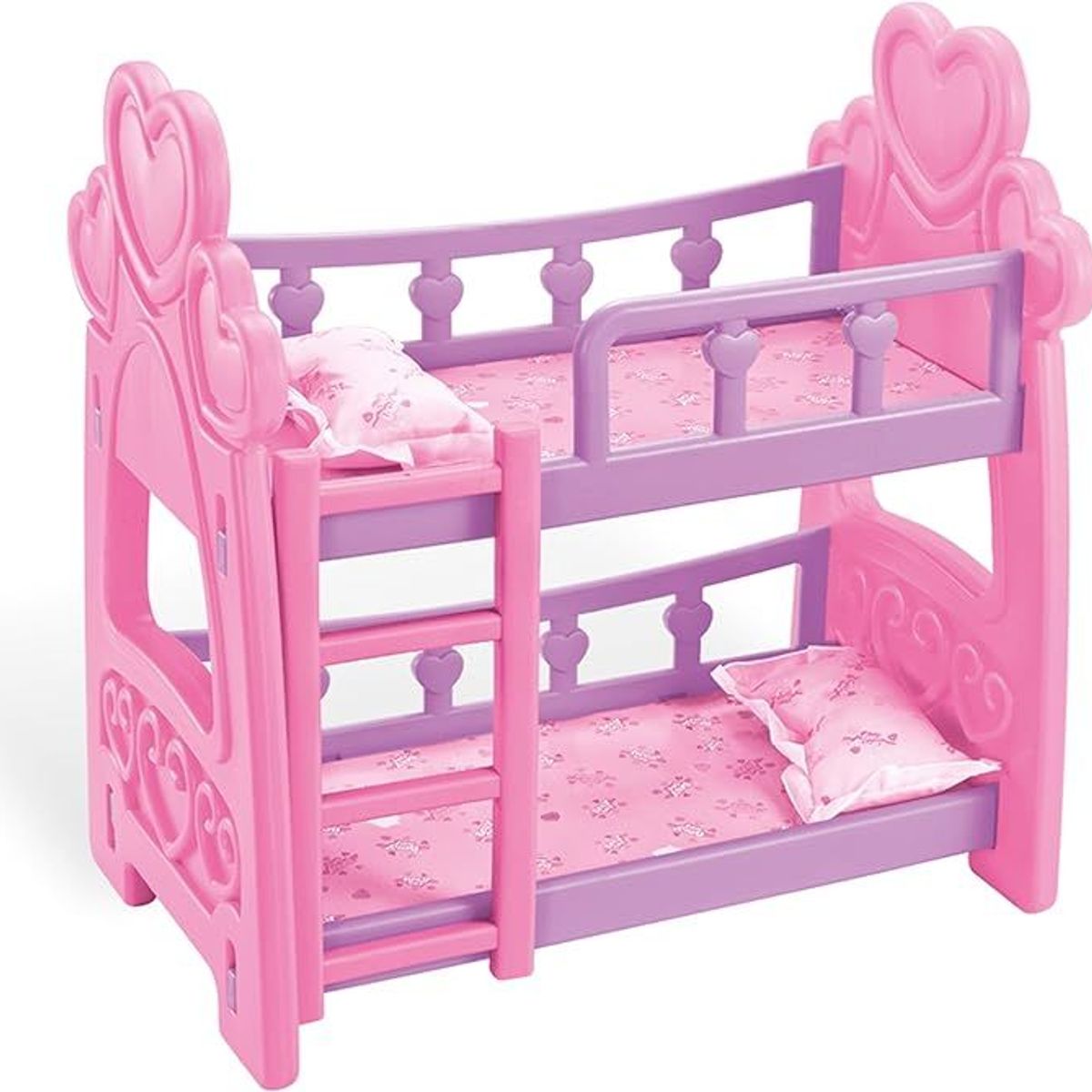GENERICO - Cama Rosada De 2 Pisos Para Muñecas