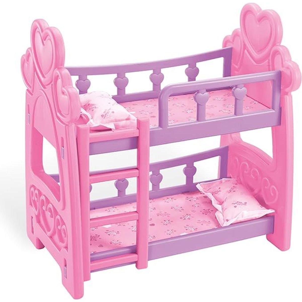 GENERICO - Cama Rosada De 2 Pisos Para Muñecas