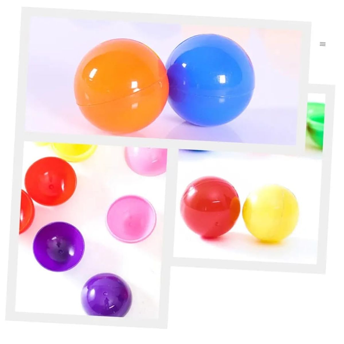 GENERICO - 100 pelotas de plástico coloridas sin BPA para niños