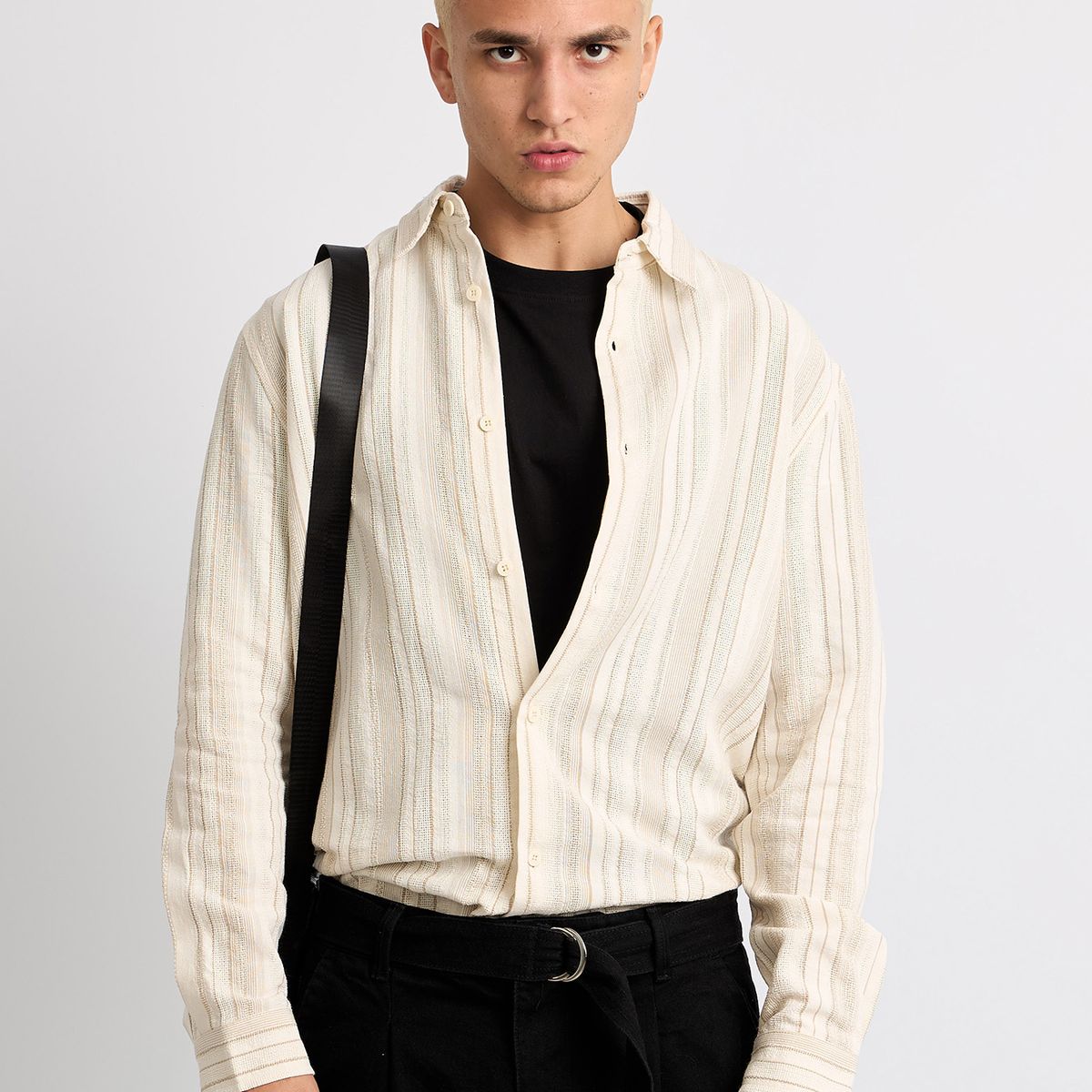 ISAGUE - Camisa Estructura Tobias Manga Larga Hombre