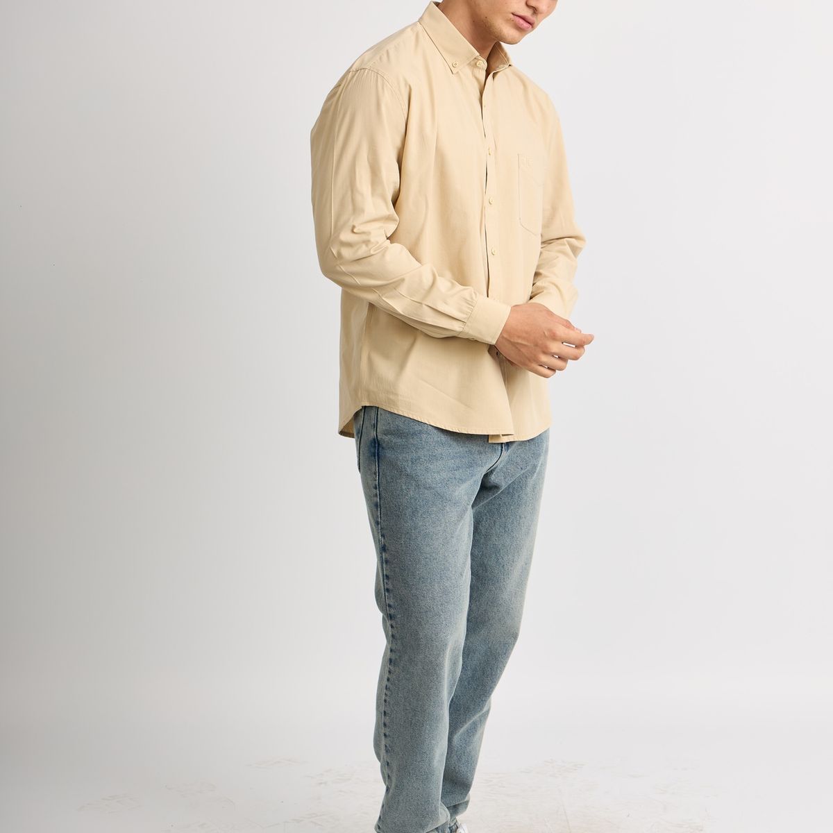 ISAGUE - Camisa Modern Fit Angel Manga Larga Hombre